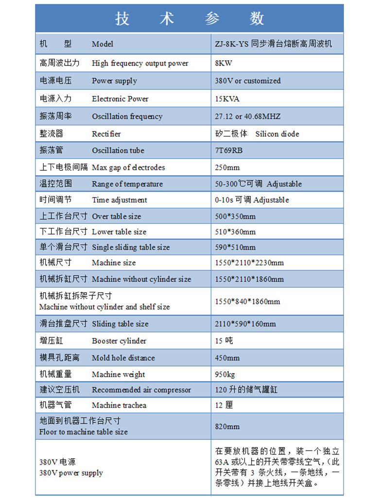 自動高周波同步熔斷機